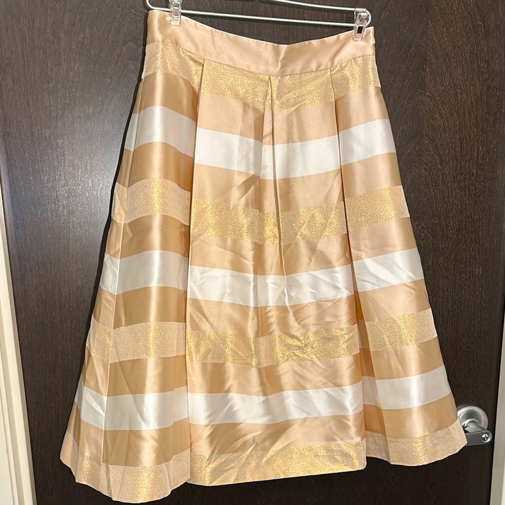 NWOT Eliza J Elegant Striped Skirt Size 8